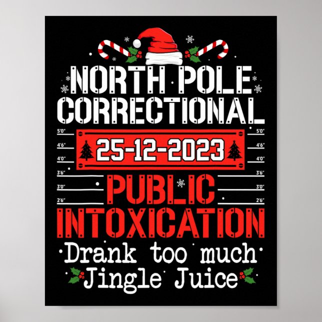 North Pole Correctional Public Intoxication Family Poster (Front)