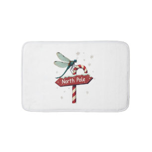 North Pole Dragonfly Bath Mat