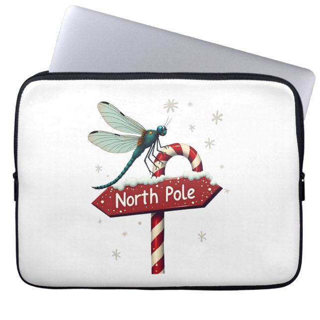 North Pole Dragonfly Laptop Sleeve (Front)