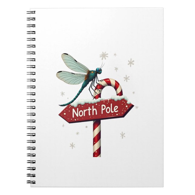 North Pole Dragonfly Notebook (Front)