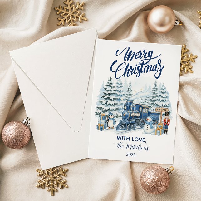 North Pole Express Christmas Holiday Card (Creator Uploaded)