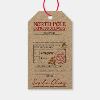 North Pole Express Delivery - Tag