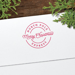 North Pole Express Holiday Envelope Stamp