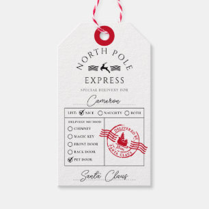 North Pole Express Special Delivery Gift Tags