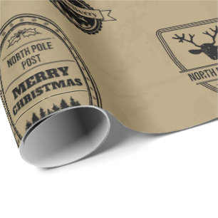 North Pole F-35 Stamps Wrapping Paper