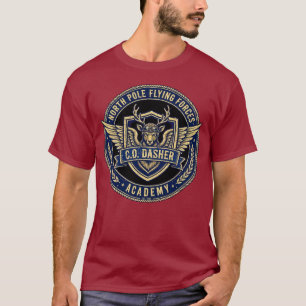 North Pole Flying Forces Academy - C.O. Dasher T-Shirt