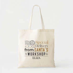 North-Pole from Santa's Workshop Delivery  Tote Bag