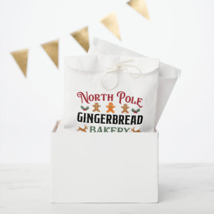 North Pole Gingerbread bakery Favour Bag