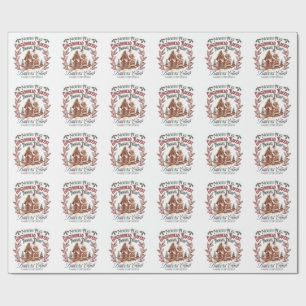 North Pole Gingerbread Barely Always fresh bakers Wrapping Paper