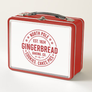 North Pole Gingerbread Company Metal Lunch Box