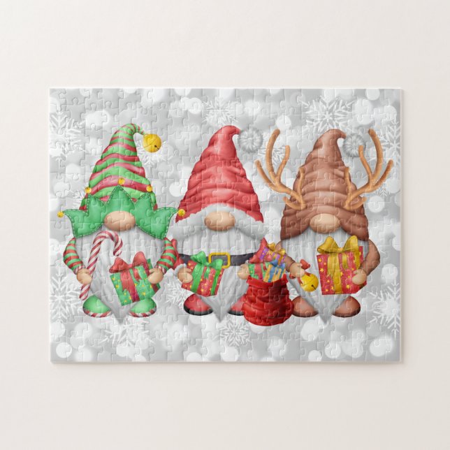 North Pole Gnomes Trio Puzzle (Horizontal)