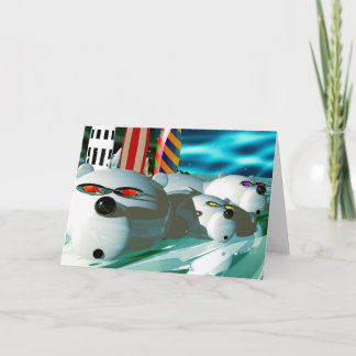 North pole holiday card