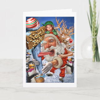 north_pole holiday card