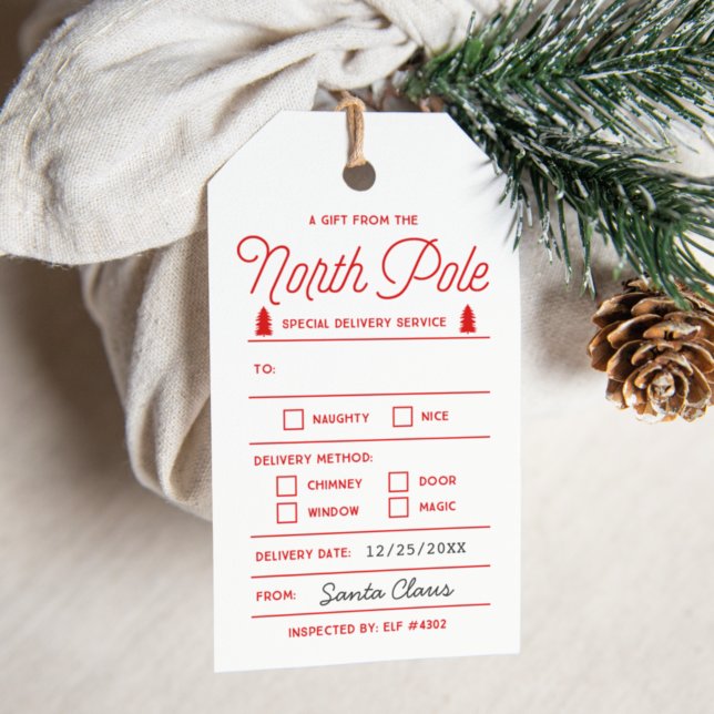 North Pole | Holiday Gift Tags (Creator Uploaded)