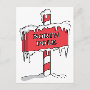 North Pole Holiday Postcard