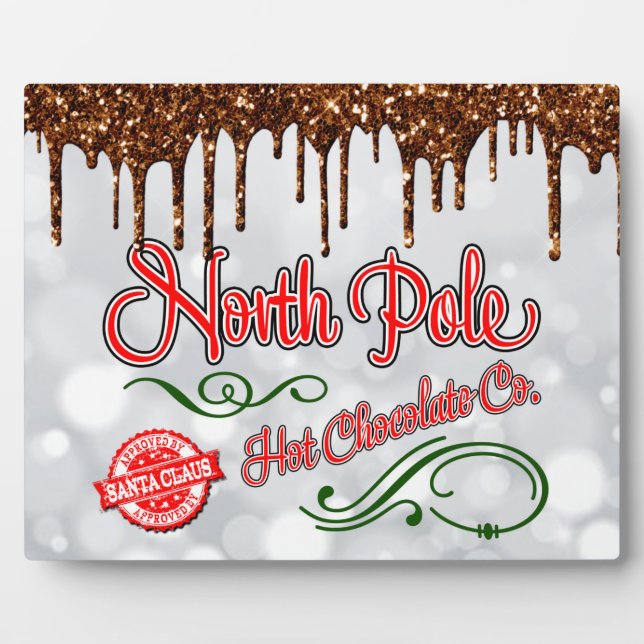 North Pole Hot Chocolate Plaque (Front)