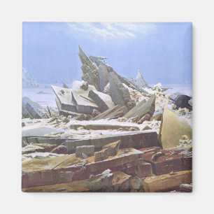 North Pole Landscape (by Caspar David Friedrich) Magnet