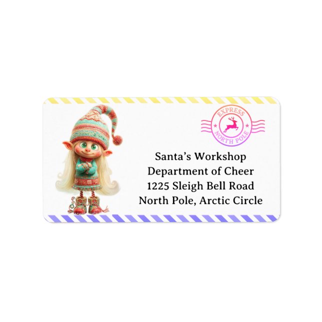 North Pole Mail | Enchanted Elf Label (Front)