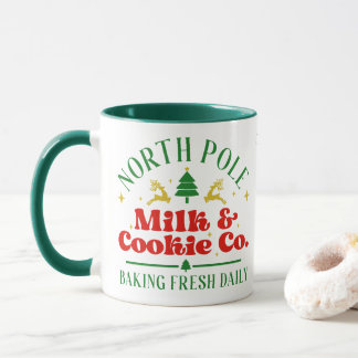 North Pole Milk and Cookie Company Christmas Mug