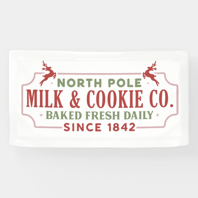 North pole milk cookie company  banner (Horizontal)