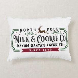 North Pole Mimlk & Cookie Co. Decorative Cushion