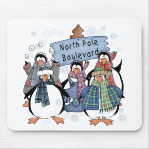 North Pole Penguins Tshirts and gifts Mouse Pad