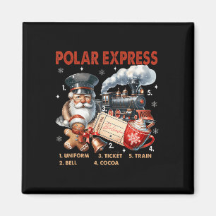 North Pole Polar Express All Abroad Believe Train Magnet