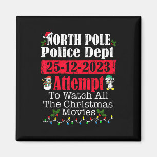 North pole police dept attempt to watch all christ magnet