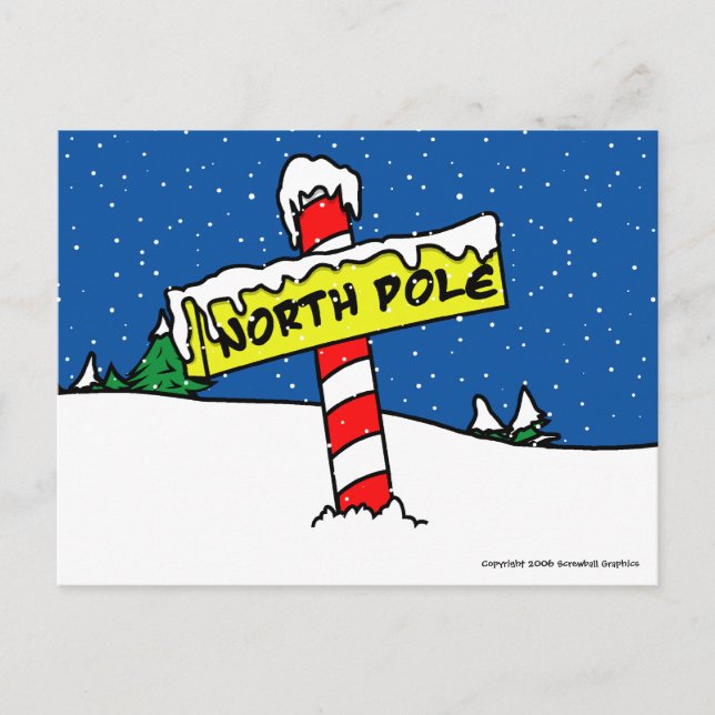 North Pole Postcard (Front)
