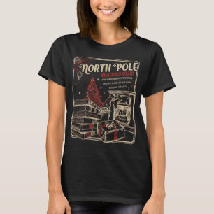 North Pole Readers Club, Bookish Christmas, Santa T-Shirt