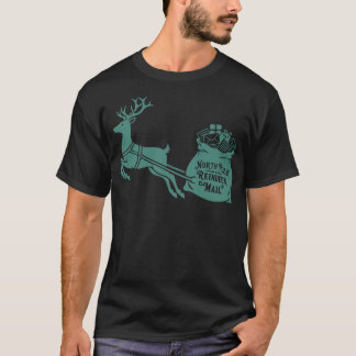 North Pole Reindeer Mail Christmas Xmas Holiday T-Shirt
