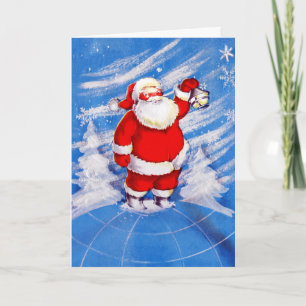 North Pole Santa Holiday Card