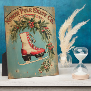 North Pole Skate Co. Vintage Sign Plaque