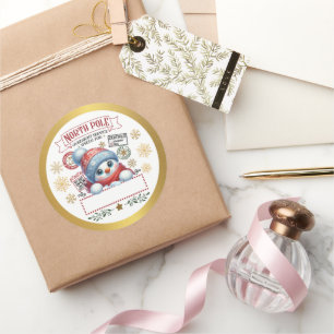 North Pole Special Delivery Christmas Gift Label
