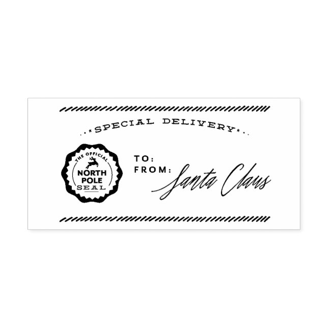 North Pole Special Delviery From Santa Stamp (Imprint)