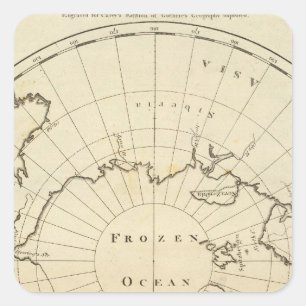 North Pole Square Sticker