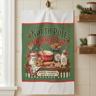 North Pole Tea Towel