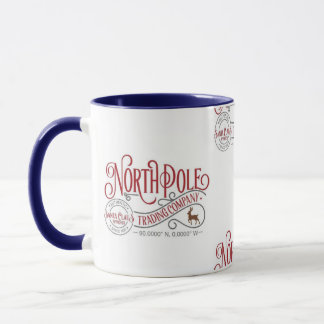 North Pole Trading Co. Christmas Mugs