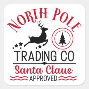 North Pole Trading  Square Sticker