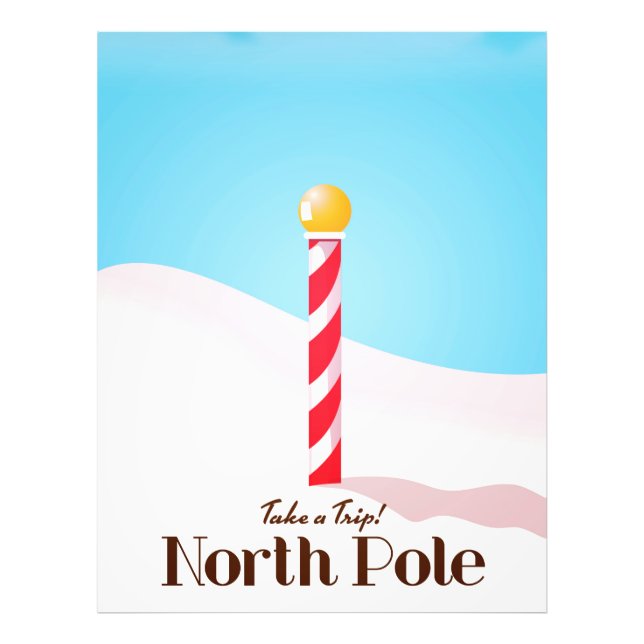 North Pole travel poster (Front)