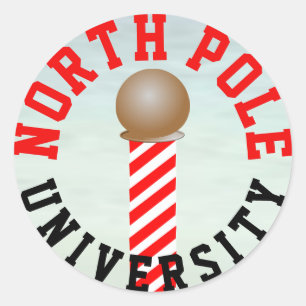 North Pole University Stickers