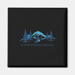 North Powder Oregon Ski Resort Skiing Skier 1 Magnet