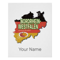 North Rhine Westphalia Germany Retro NRW Souvenir