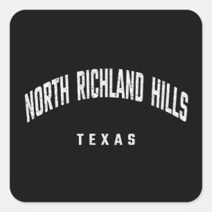 North Richland Hills Texas TX Square Sticker