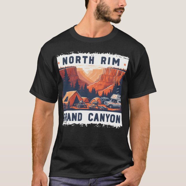 North Rim camping adventure boy T-Shirt (Front)