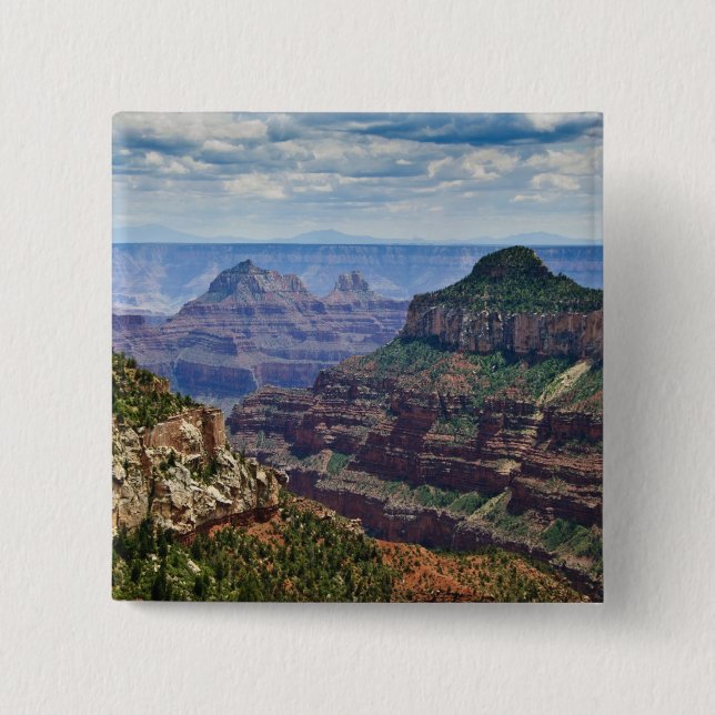 North Rim Gran Canyon - Grand Canyon National 15 Cm Square Badge (Front)