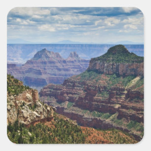 North Rim Gran Canyon - Grand Canyon National Square Sticker
