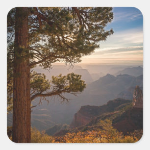 North Rim Sunrise Square Sticker