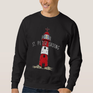 North Sea Anchor Flat Deutsch St Saint Peter Light Sweatshirt