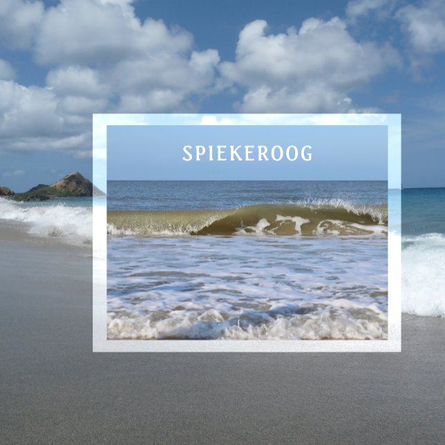 North Sea Waves Crashing Spiekeroog Postcard (Creator Uploaded)